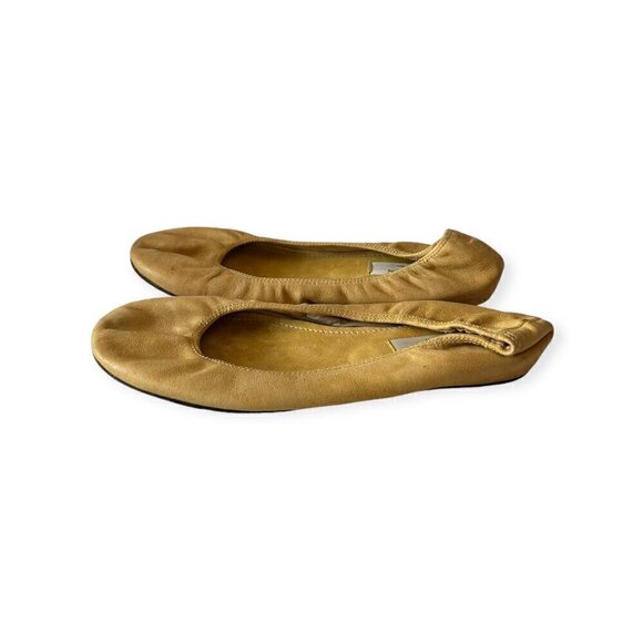 Lanvin signature ballet flats in Yellow Leather,  Size 38.5 EU, With box - Picture 4 of 13